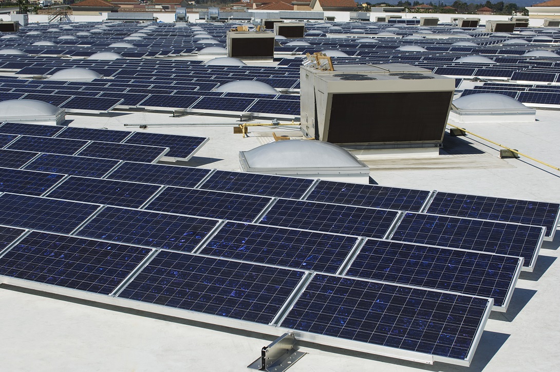 Commercial solar energy panels are easier to install.